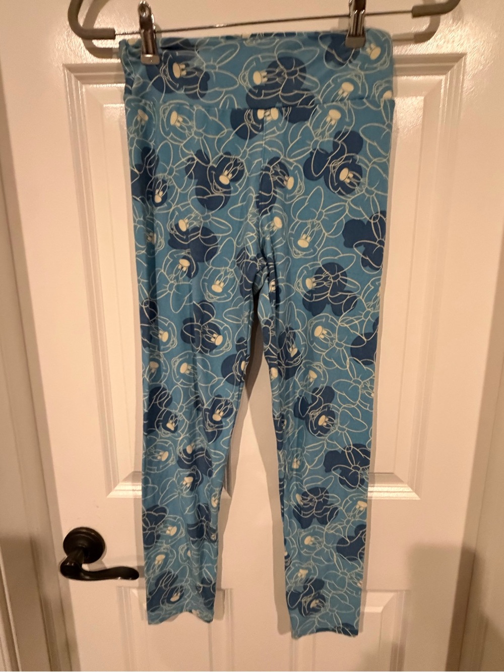 LuLaRoe Blue and Navy Disney Minnie Leggings One size